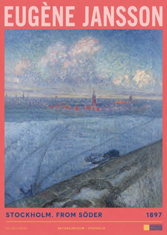 Eugène Jansson Stockholm. from Söder No2 - Plakát