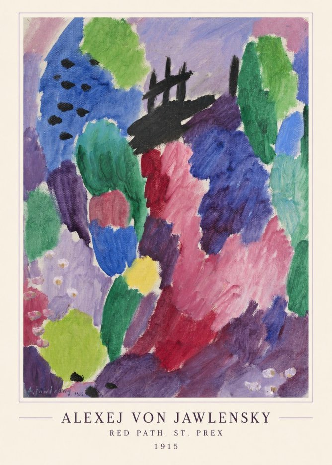 Alexej von Jawlensky Red Path, St. Prex I No4 - Plakát