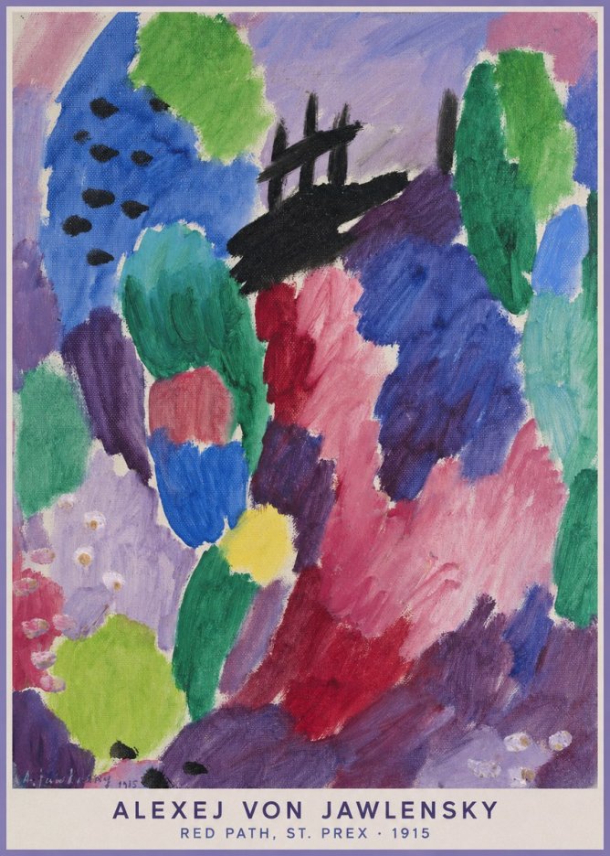 Alexej von Jawlensky Red Path, St. Prex I No5 - Plakát