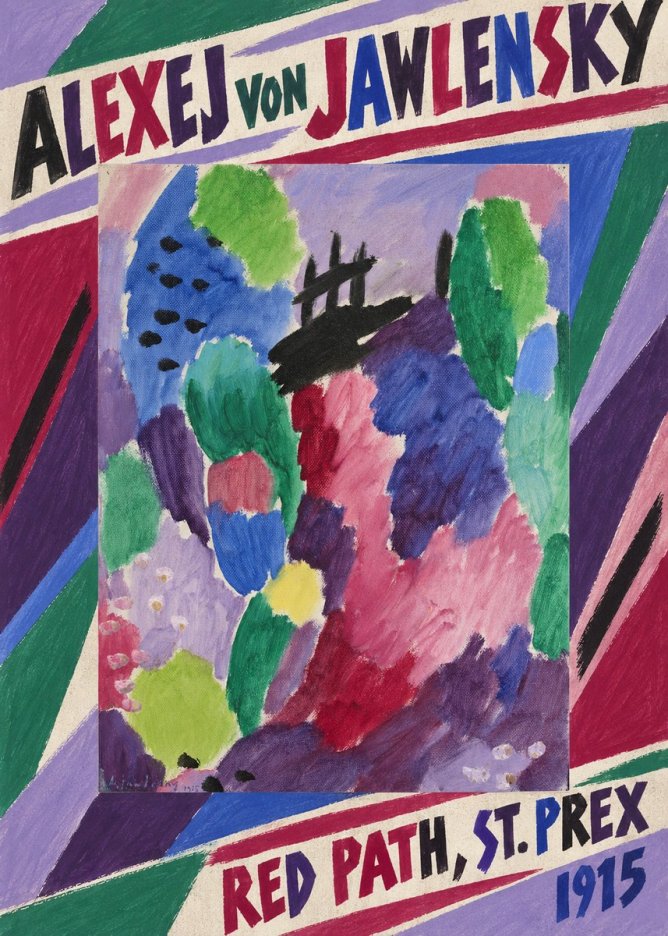 Alexej von Jawlensky Red Path, St. Prex I No6 - Plakát