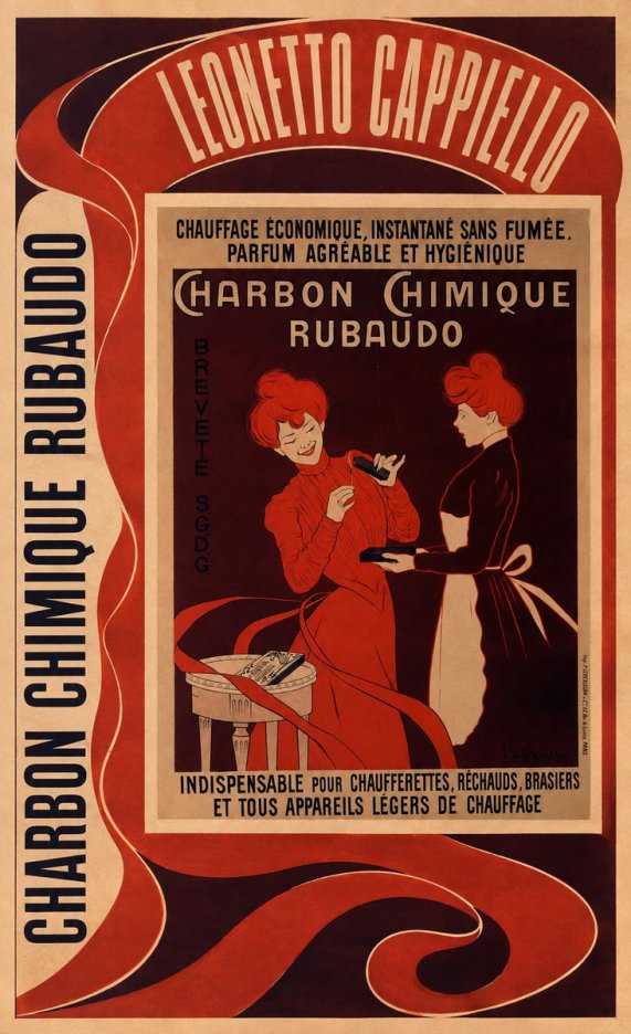 Leonetto Cappiello Charbon Chimique Rubaudo No2 - Plakát