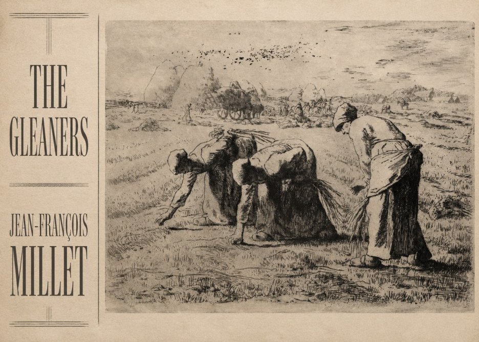 Jean-François Millet The Gleaners No2 - Plakát
