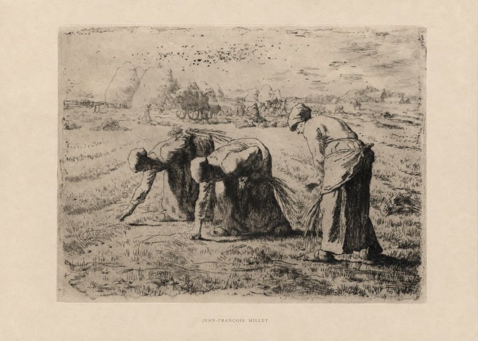 Jean-François Millet The Gleaners No5 - Plakát