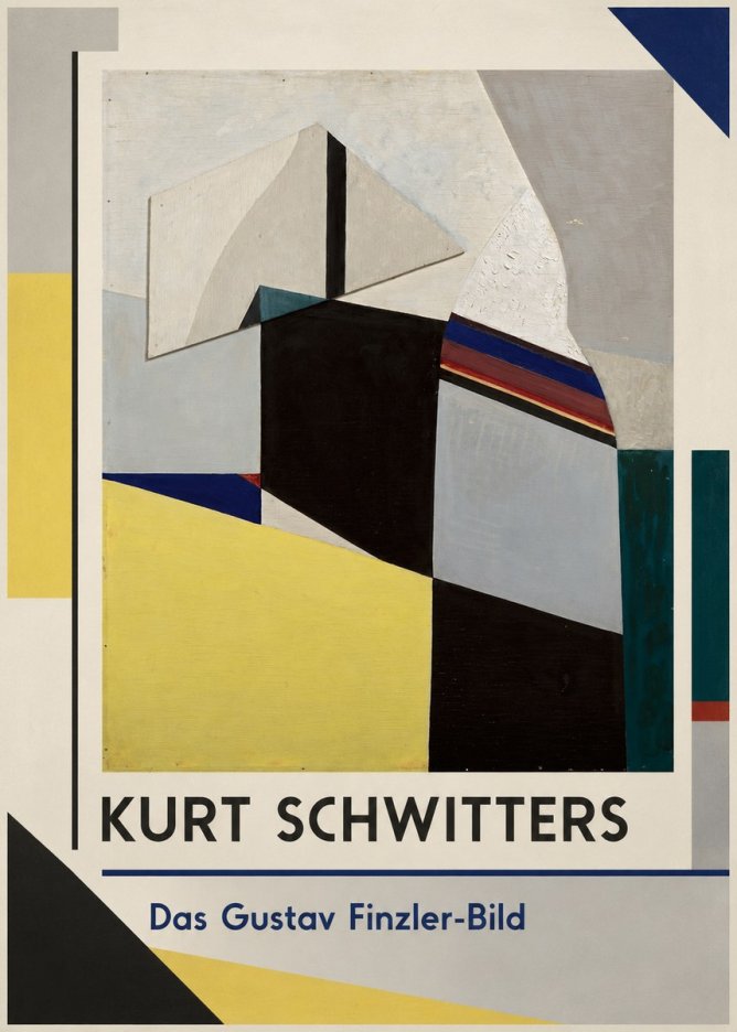 Kurt Schwitters Das Gustav Finzler-bild No1 - Plakát