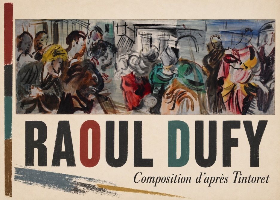 Raoul Dufy Composition D'après Tintoret No2 - Plakát