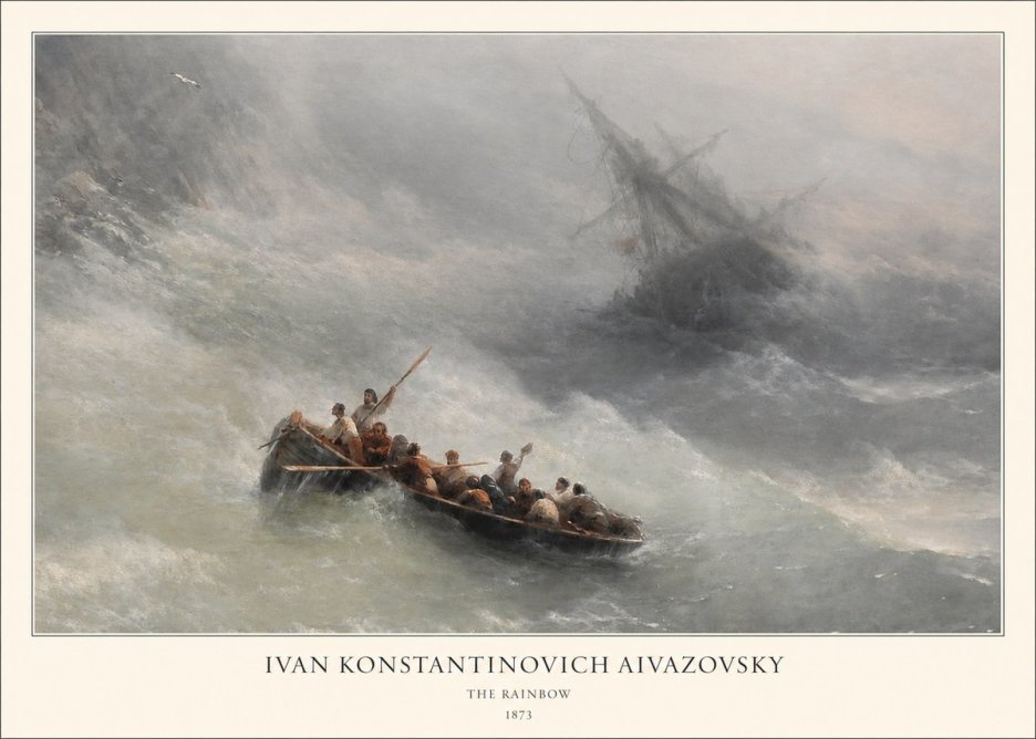 Ivan Konstantinovich Aivazovsky The Rainbow No1 - Plakát