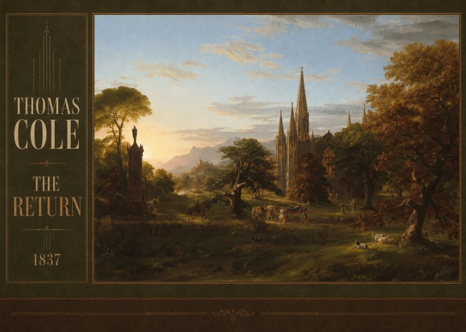 Thomas Cole The Return I No2 - Plakát