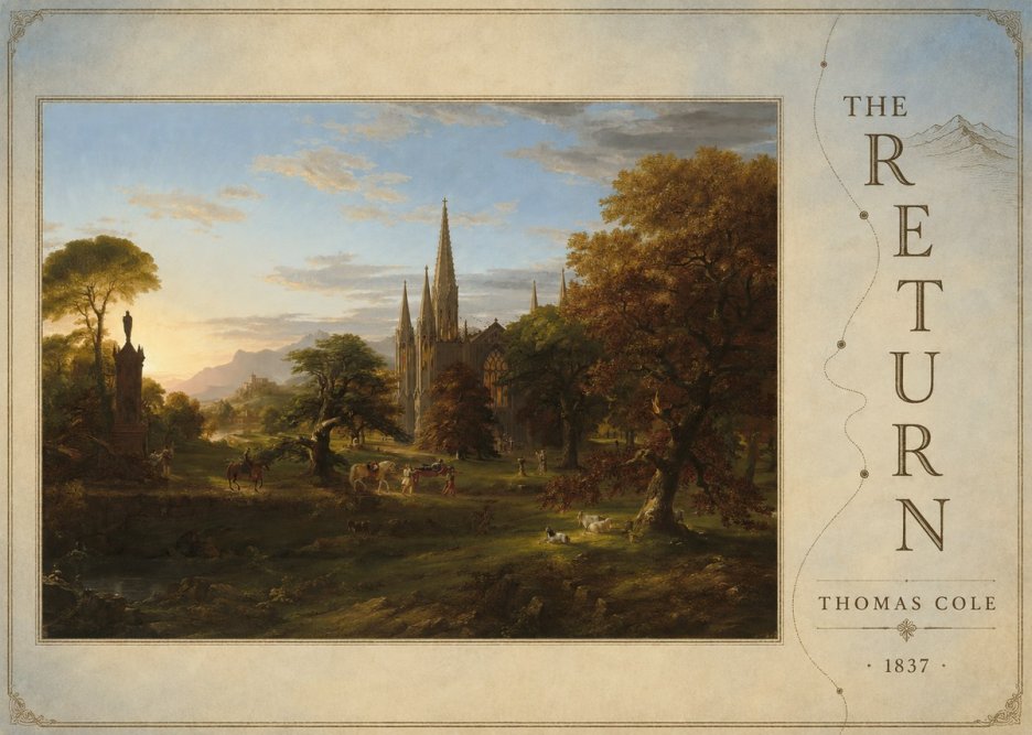 Thomas Cole The Return I No6 - Plakát
