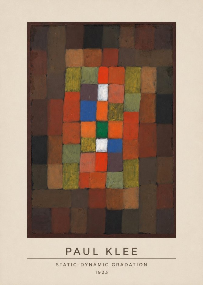 Paul Klee Static-dynamic Gradation No3 - Plakát