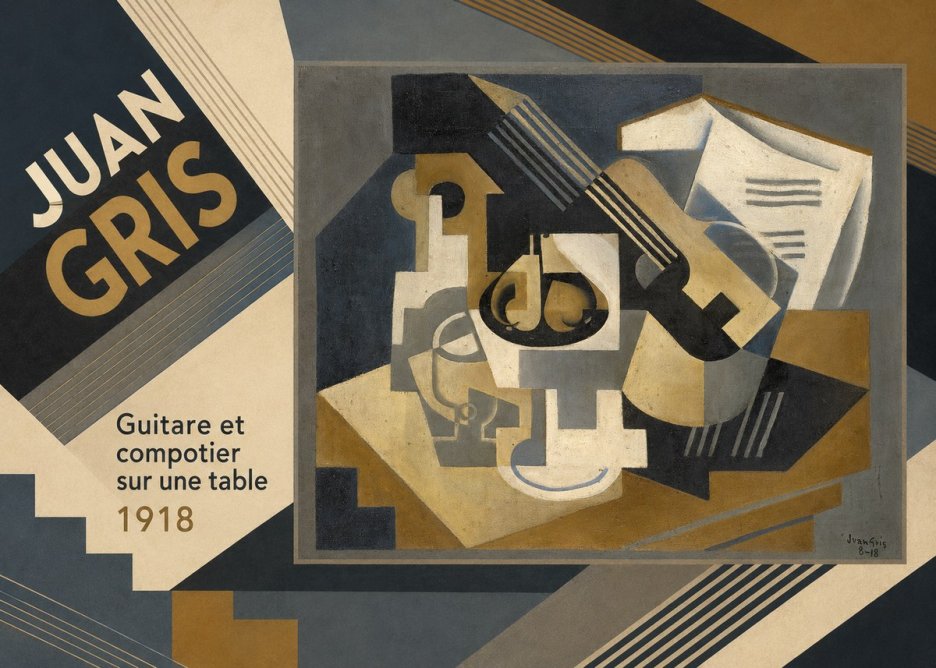 Juan Gris Guitare Et Compotier Sur Une Table No3 - Plakát