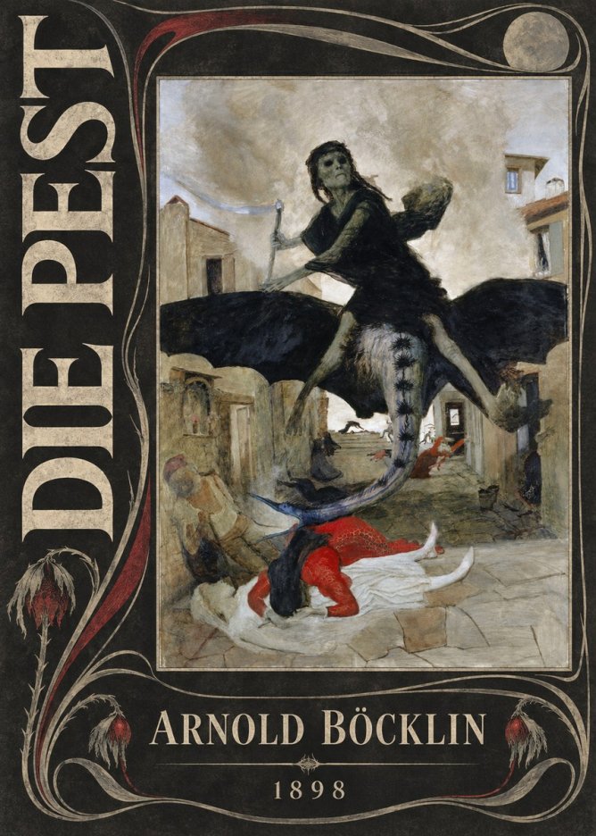 Arnold Böcklin Die Pest I No5 - Plakát