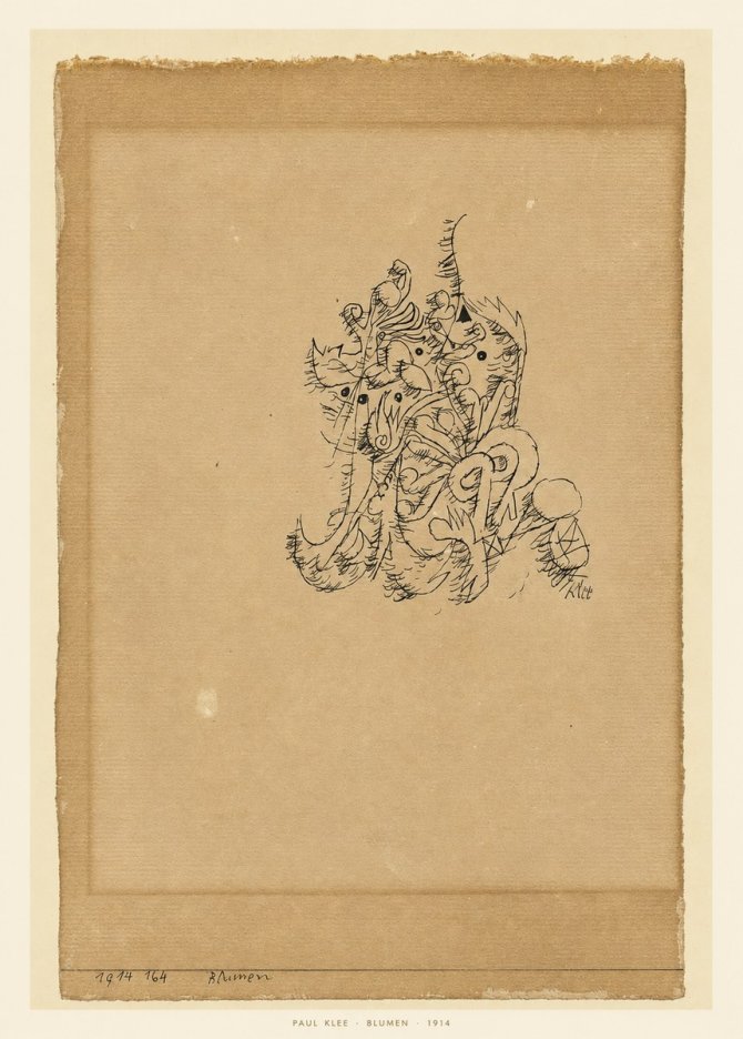 Paul Klee Blumen I No6 - Plakát