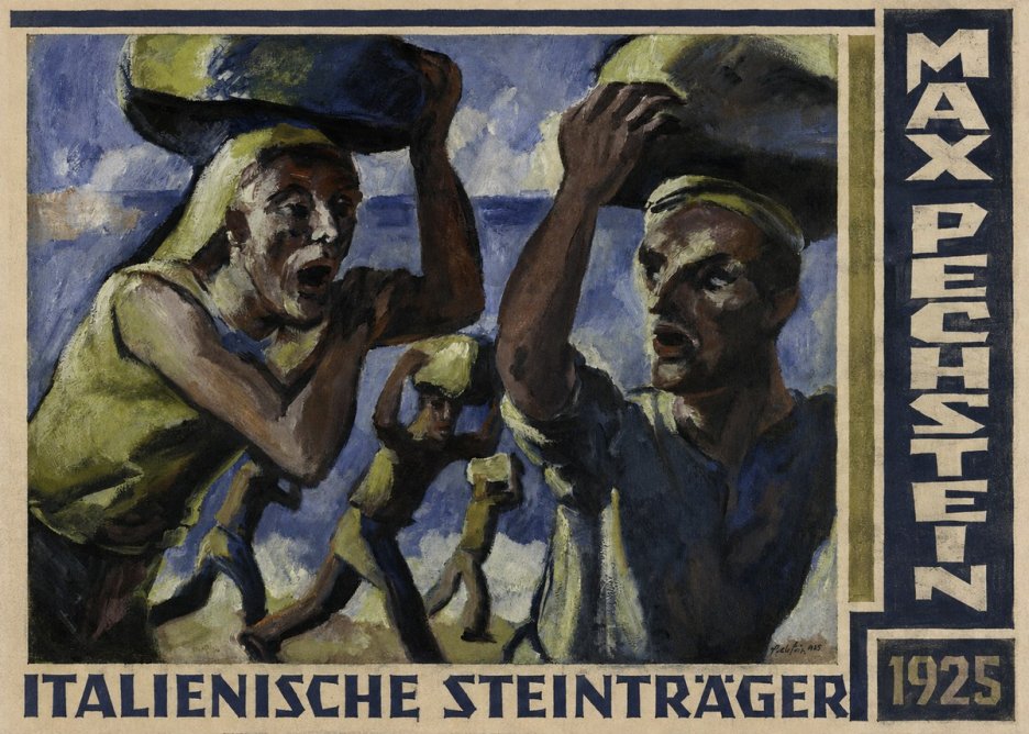 Max Pechstein Italienische Steinträger No4 - Plakát