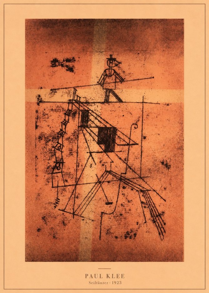 Paul Klee Seiltänzer I No3 - Plakát