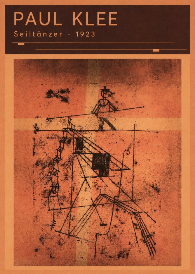 Paul Klee Seiltänzer I No6 - Plakát