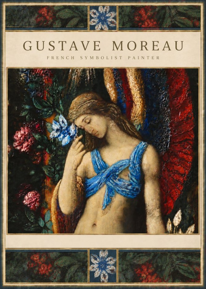 Gustave Moreau The Angel of Death No6 - Plakát