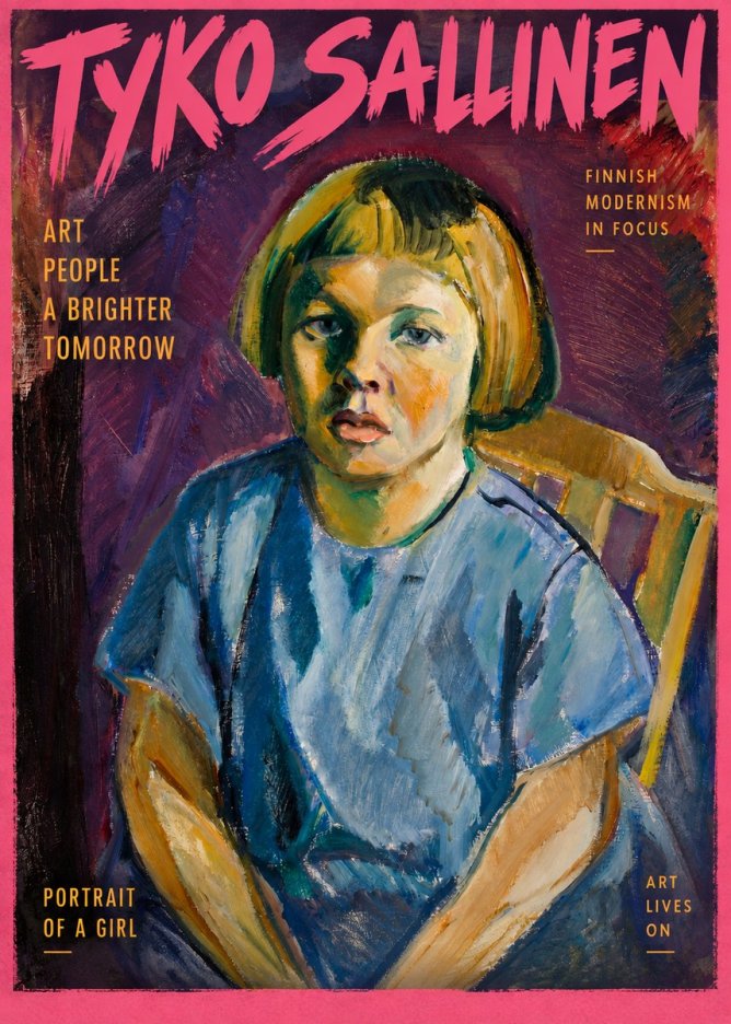 Tyko Sallinen Portrait of a Girl I No2 - Plakát