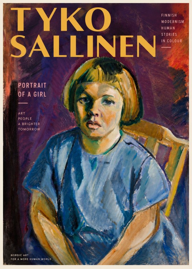 Tyko Sallinen Portrait of a Girl I No4 - Plakát