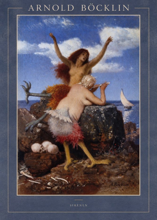 Arnold Böcklin Sirenen No2 - Plakát