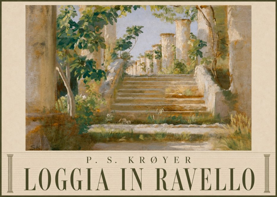 P.S. Krøyer Loggia in Ravello No6 - Plakát