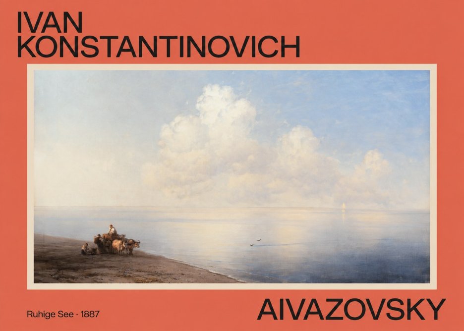 Ivan Konstantinovich Aivazovsky Ruhige See No2 - Plakát