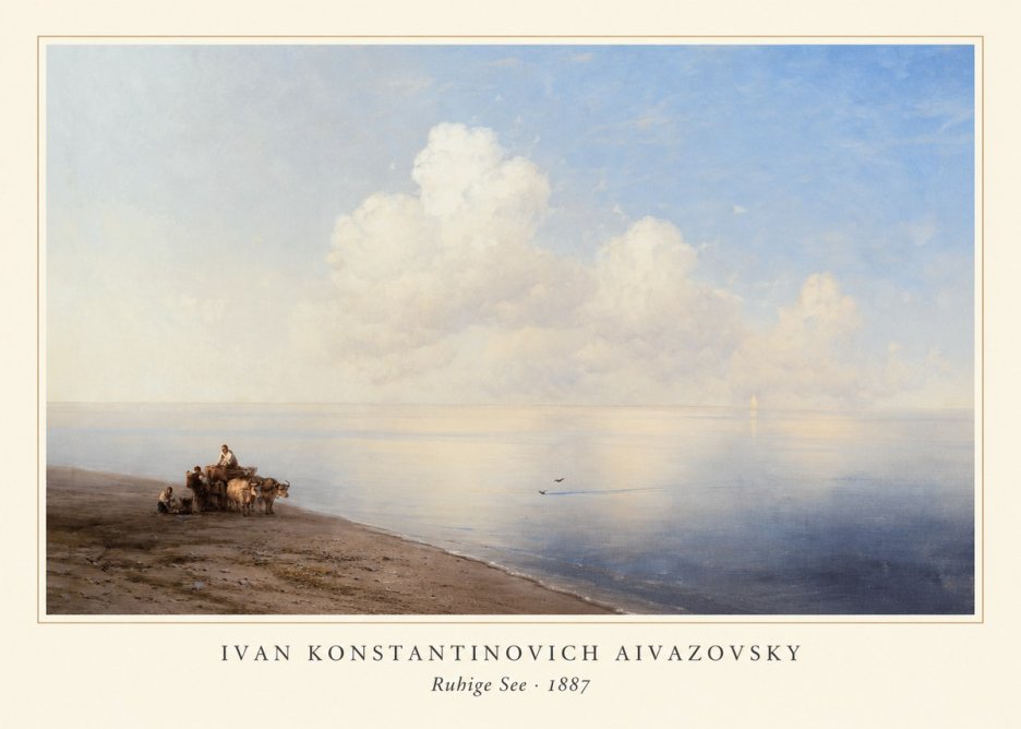 Ivan Konstantinovich Aivazovsky Ruhige See No3 - Plakát