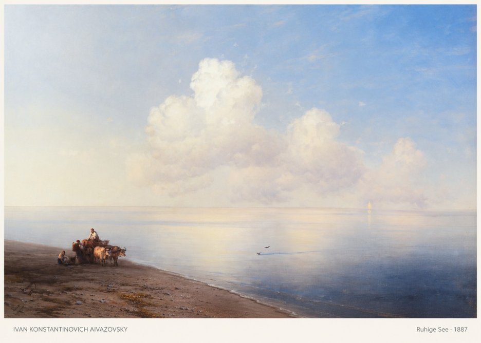 Ivan Konstantinovich Aivazovsky Ruhige See No5 - Plakát