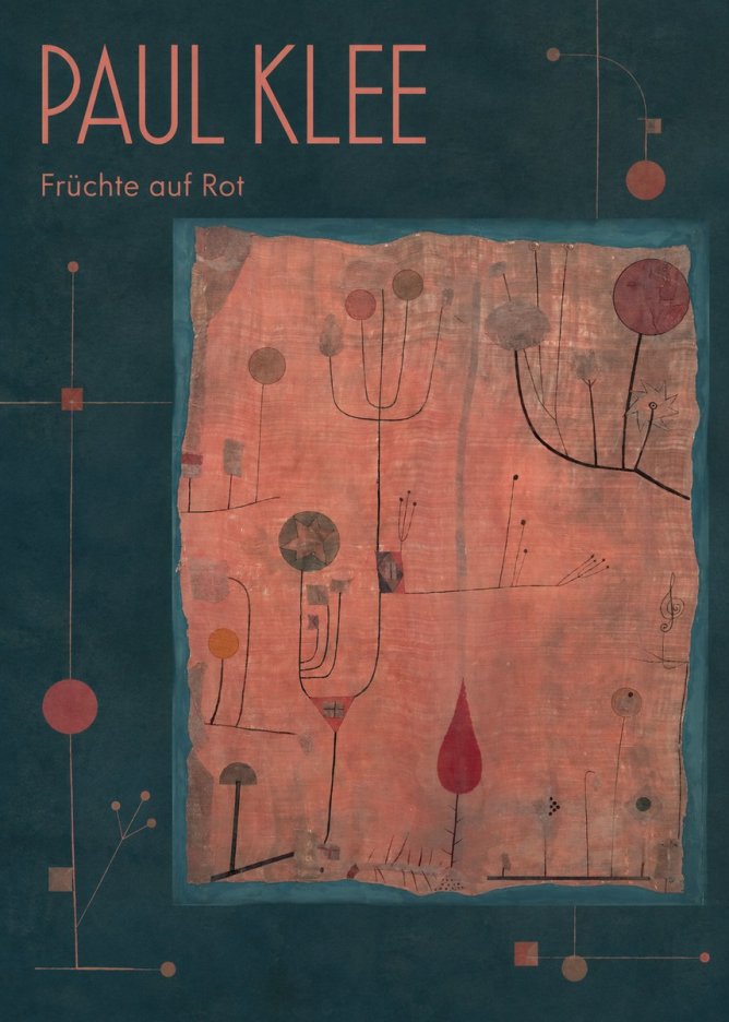 Paul Klee Früchte Auf Rot No2 - Plakát