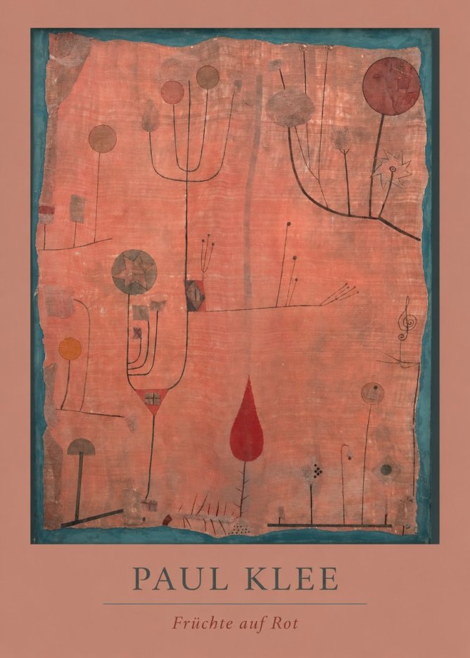 Paul Klee Früchte Auf Rot No4 - Plakát