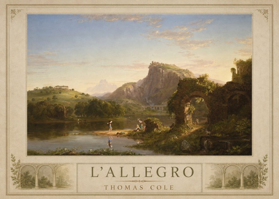 Thomas Cole L'allegro No1 - Plakát