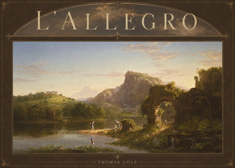 Thomas Cole L'allegro No3 - Plakát