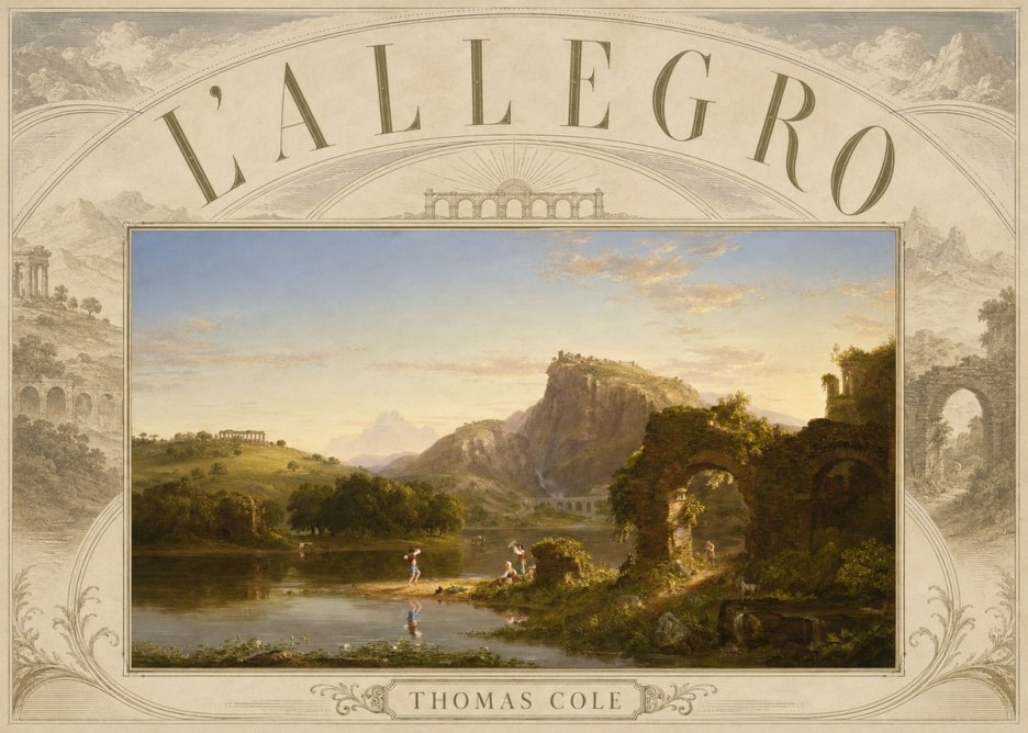 Thomas Cole L'allegro No6 - Plakát