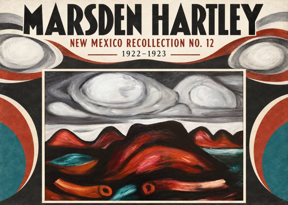 Marsden Hartley New Mexico Recollection No. 12 No4 - Plakát