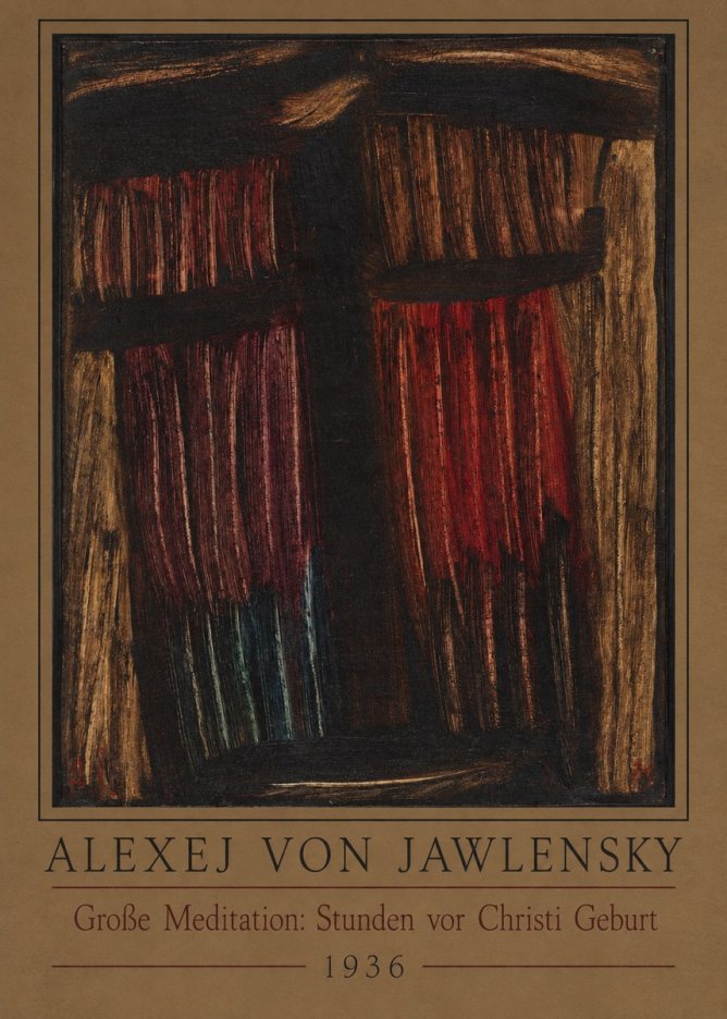 Alexej von Jawlensky Große Meditation: Stunden Vor Christi Geburt No2 - Plakát
