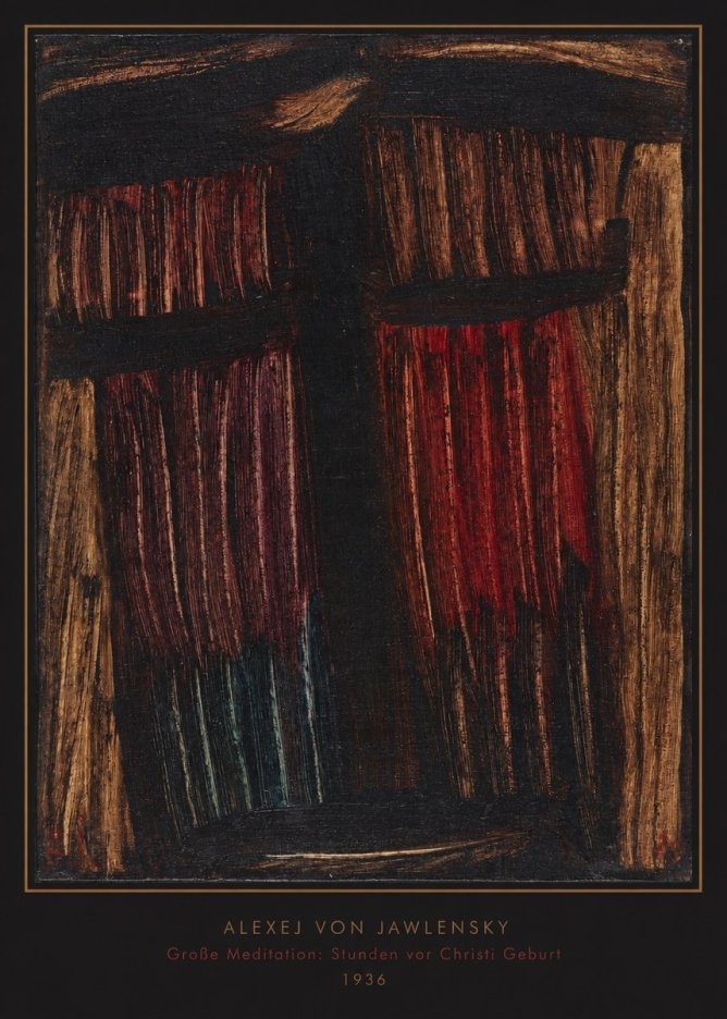 Alexej von Jawlensky Große Meditation: Stunden Vor Christi Geburt No6 - Plakát