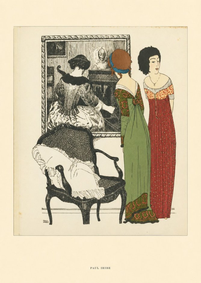 Paul Iribe Elegant Interior Scene No6 - Plakát
