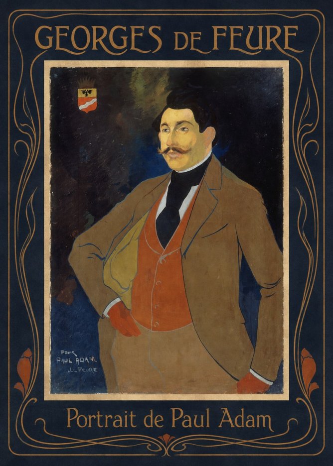 Georges de Feure Portrait De Paul Adam No1 - Plakát