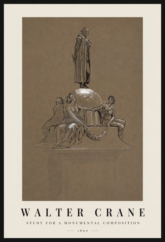 Walter Crane Study for a Monumental Composition No1 - Plakát