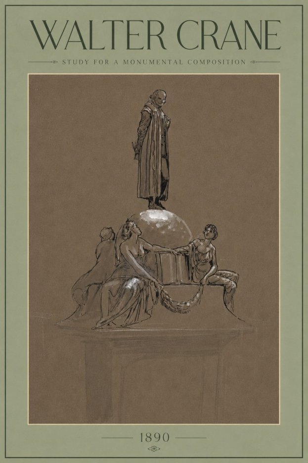 Walter Crane Study for a Monumental Composition No4 - Plakát