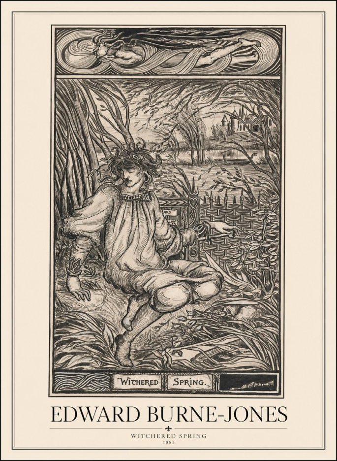 Edward Burne-Jones Withered Spring No1 - Plakát
