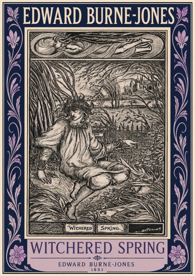 Edward Burne-Jones Withered Spring No3 - Plakát