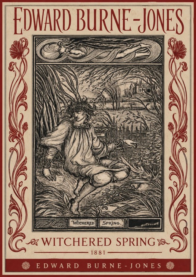 Edward Burne-Jones Withered Spring No4 - Plakát