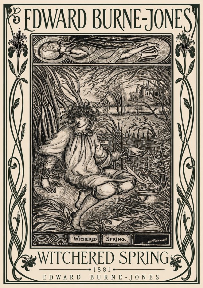 Edward Burne-Jones Withered Spring No5 - Plakát