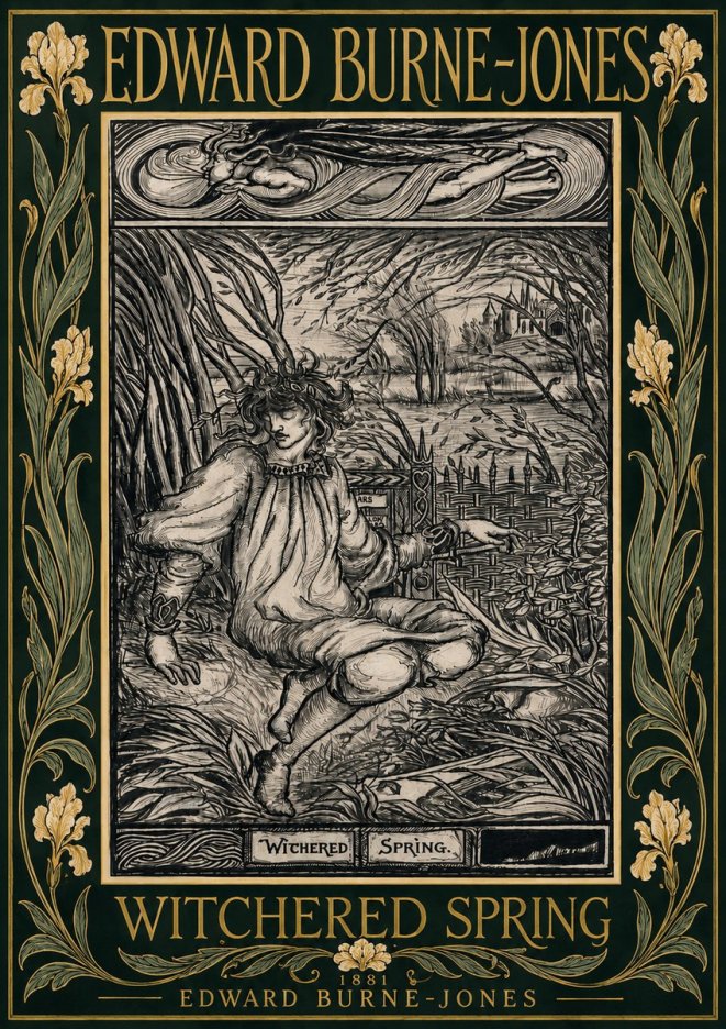 Edward Burne-Jones Withered Spring No6 - Plakát