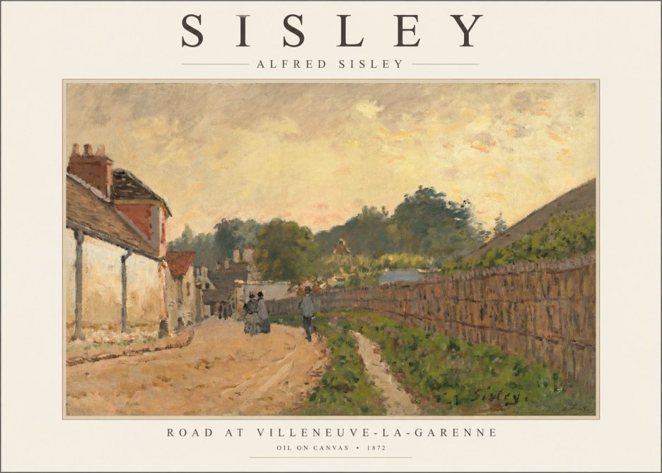 Sisley Road at Villeneuve-la-garenne No1 - Plakát