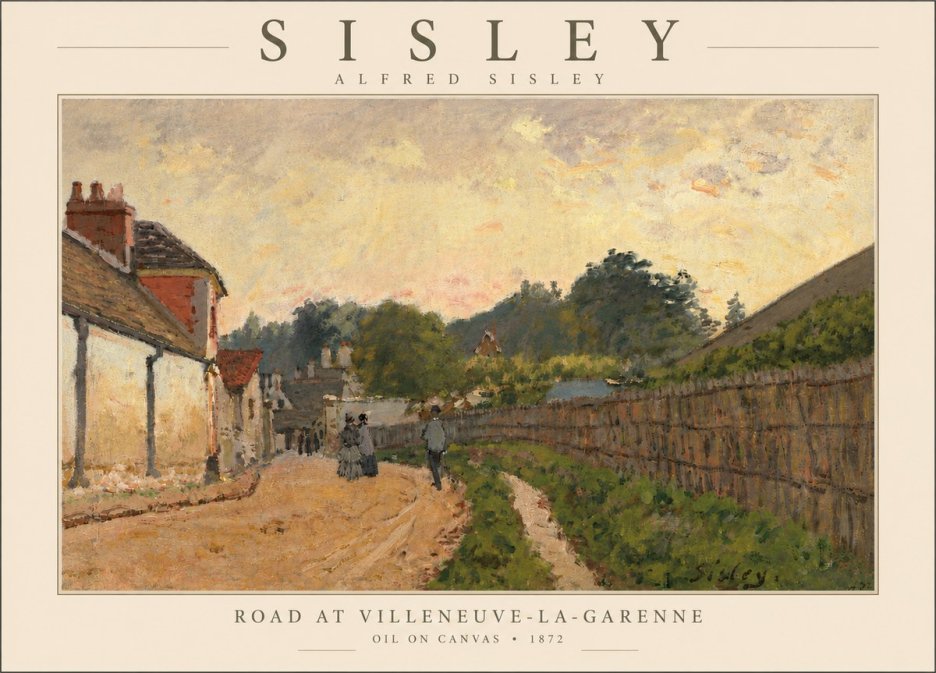 Sisley Road at Villeneuve-la-garenne No5 - Plakát