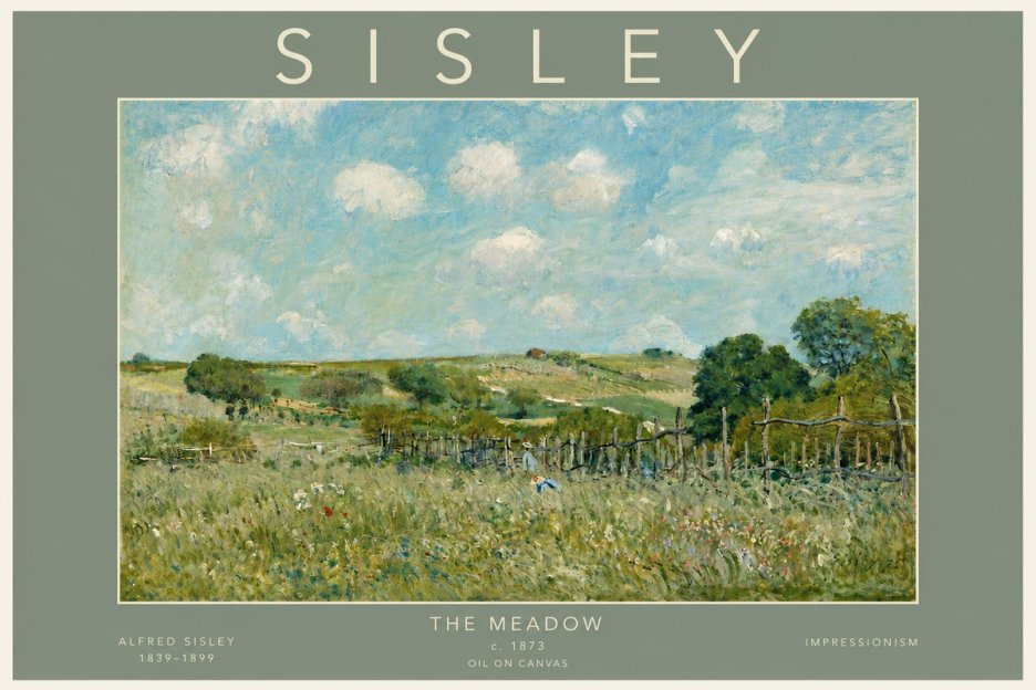 Sisley The Meadow No4 - Plakát