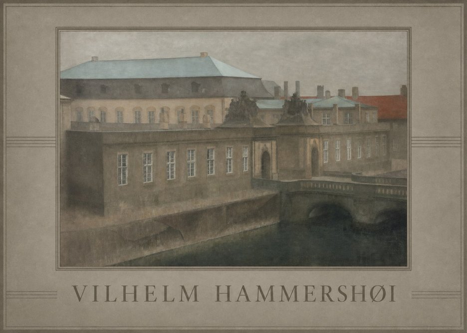 Vilhelm Hammershøi The Old Christiansborg, Late Autumn No3 - Plakát