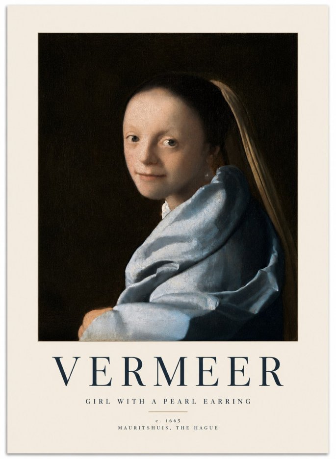 Vermeer Girl with a Pearl Earring I No2 - Plakát