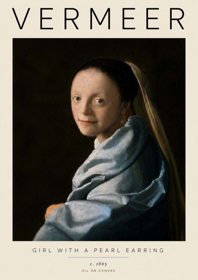 Vermeer Girl with a Pearl Earring I No6 - Plakát